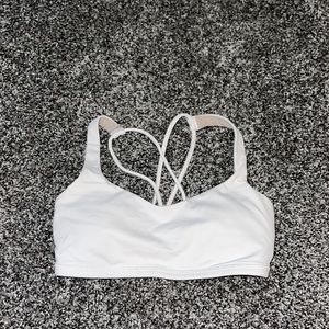 White Free to Be Sports Bra